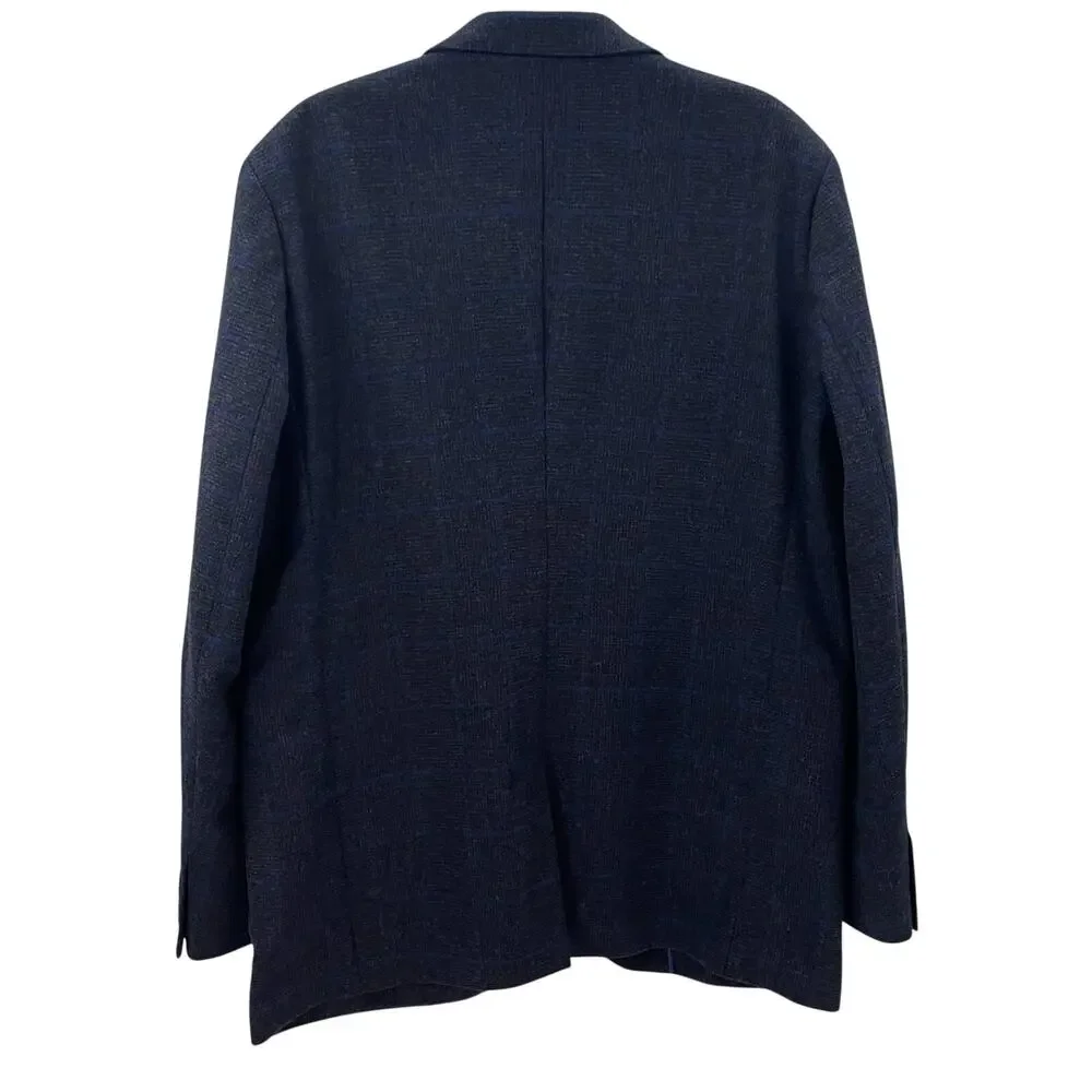 Boden x Abraham Moon Men’s Wool Blazer Suit Jacket Plaid 48L